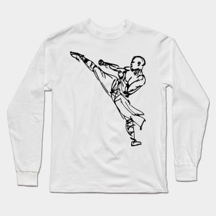 mixed martial art - Shaolin high kick Long Sleeve T-Shirt